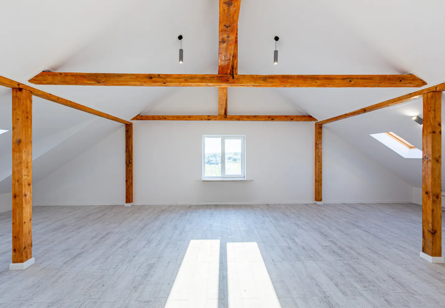 Room addition construction with wood framing structure being built for home expansion in Dallas